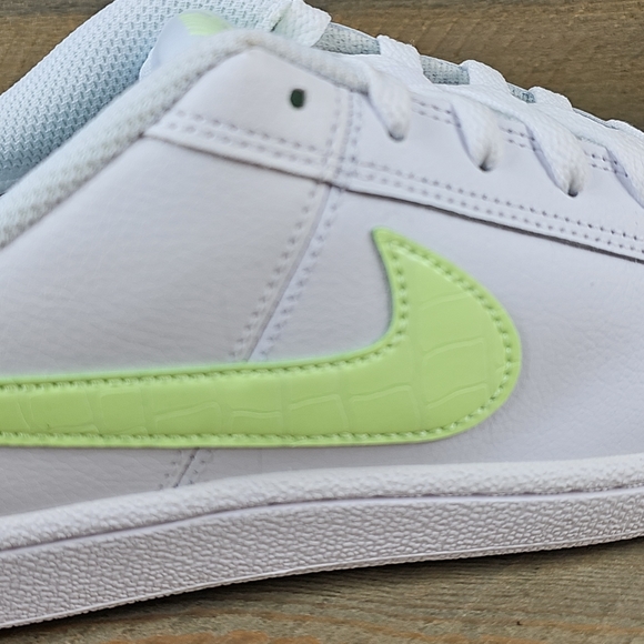 Nike Court Royale Women's Sneakers Shoes White Barely Volt NEW - Picture 7 of 9